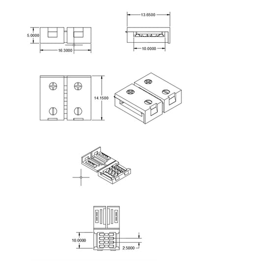 C1-410 | Connector | clipverbinder | 4-polig | LED-strip 10mm | IP20 | max. 5A