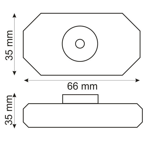 Dimmer | Draaidimmer | 12-24V | 2A | max. 48W | ronde stekker | zwart