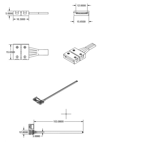 C1-212 | Connector | clipconnector met kabel | 2-polig | 12mm | max. 5A