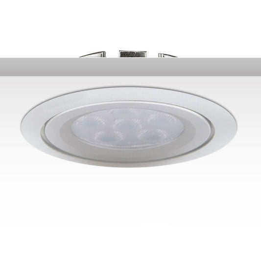 Inbouwspot | rond | 2700K | 8W | 72° | dimbaar | zilver