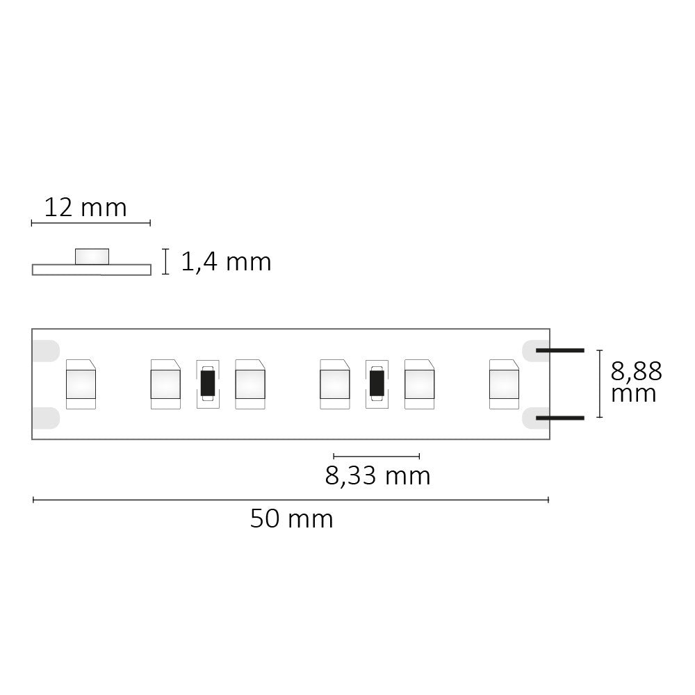HEQ840 Classic | LED-strip | 5m | 4000K | 16W/m | 24V | IP20