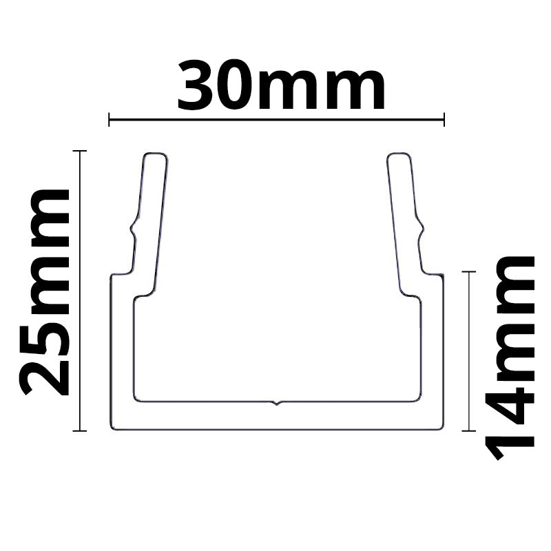 MR1 | Installatiemateriaal | montagerail buiten | 100cm