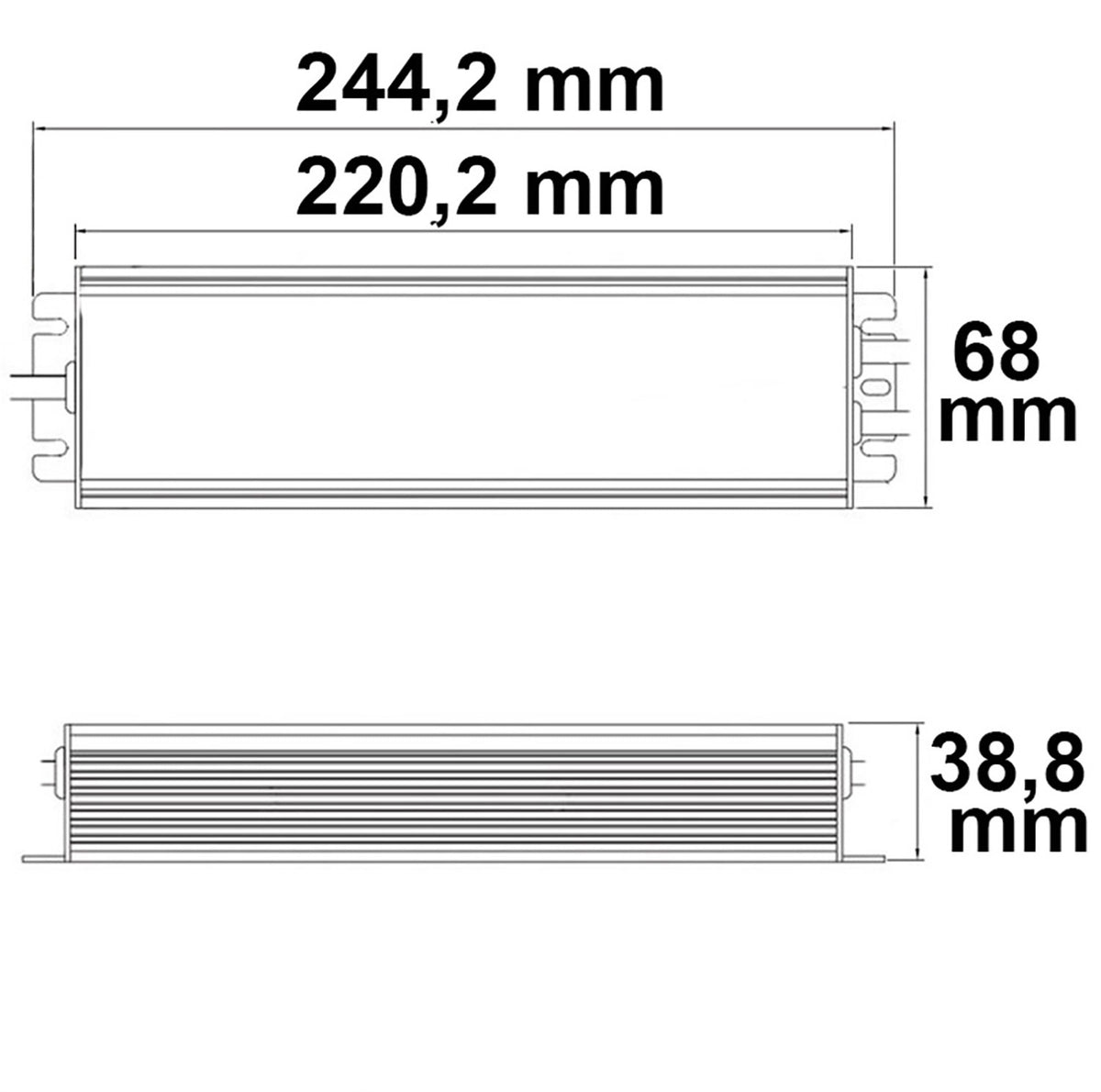 MW HLG240H-24B | LED driver | 24V | 0-240W | 1-10V dimbaar | IP67