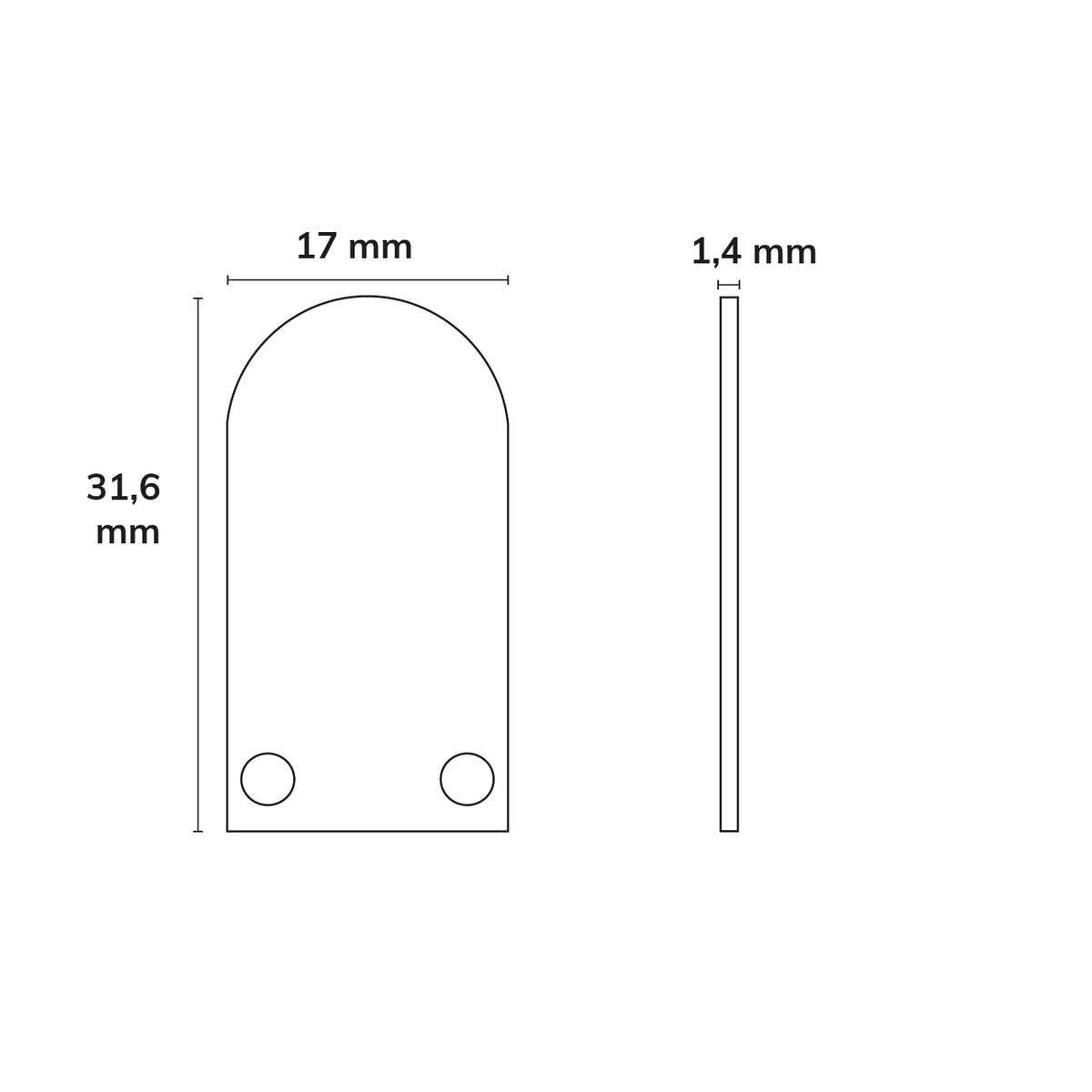 EC15 | Profielaccessoire | eindkap aluminium voor SURF12 BORDERLESS + TUNNEL | 2 stuks