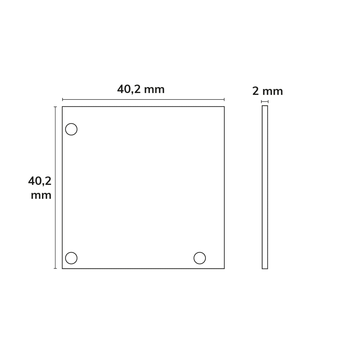 EC52 | Profielaccessoire | eindkap aluminium voor LAMP35(EDGE)/CORNER20 + COVER16 | 2 stuks