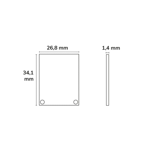 EC45 | Profielaccessoire | eindkap aluminium voor SURF/DIVE20 FLAT + COVER12 | 2 stuks