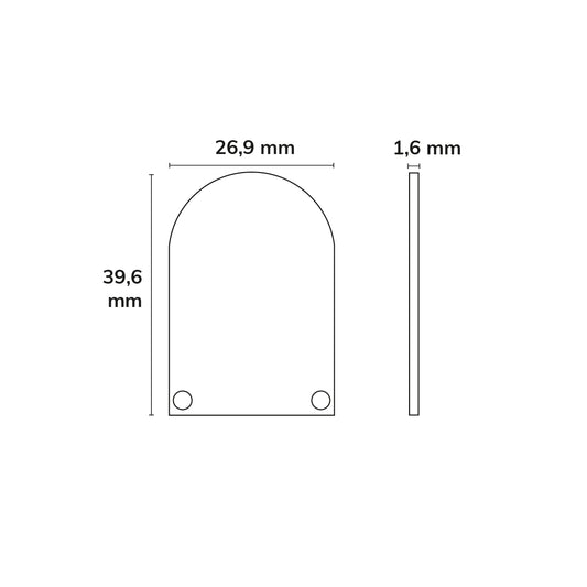 SURF20/DIVE20 | Profielaccessoire | Eindkap EC50 | aluminium | voor COVER13