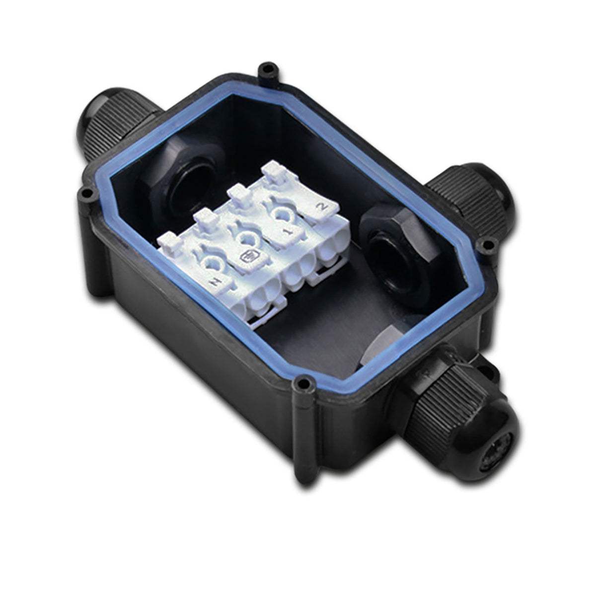 Connector | Y-kabelverbinder IP67 | push-in klemmen 2x4-polig