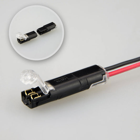 SLIM | Connector | kabelverbinder recht | 2-polig | tot 2x0,5mm²