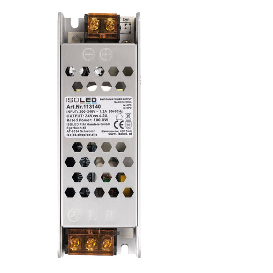 LED driver | 24V | 0-100W | roosterbehuizing | plat