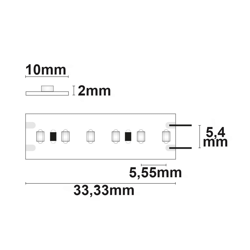 Linear10 CRI930 | LED-strip | 20m | 3000K | 6W/m | 24V | IP20