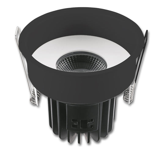 Sys-68 | Inbouwframe | verzonken verlengring rond | zwart mat