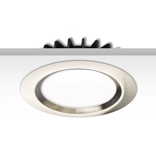 Sys-90 | Afdekring | inbouw rond | mat chroom