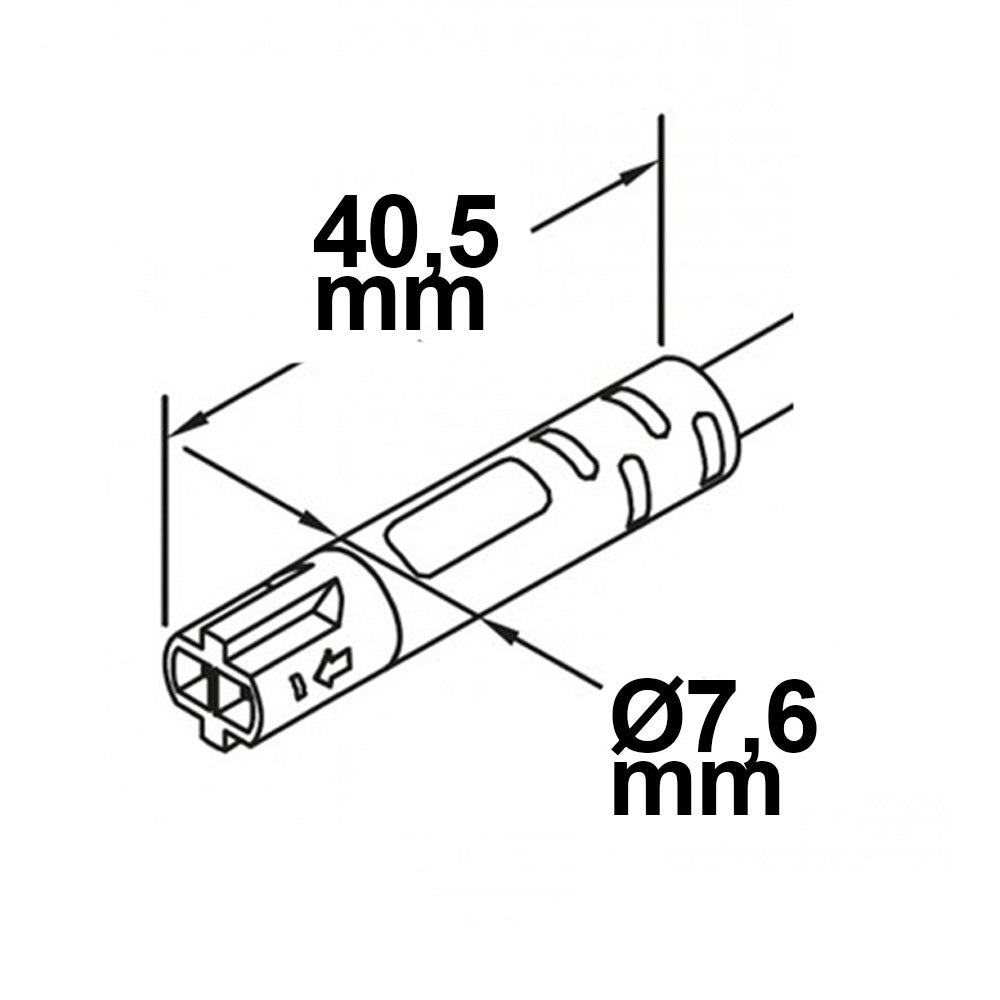 Mini-Plug | Kabel | aansluitkabel male | 2x0,75 | IP54 | 1m | zwart