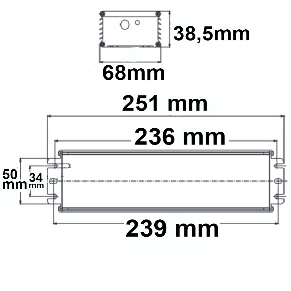 LED driver | 24V | 0-240W | 1-10V dimbaar | IP67