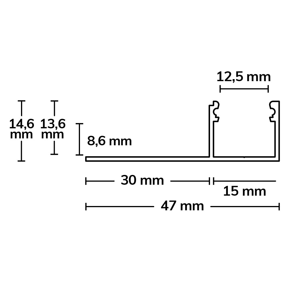 Afwerkprofiel | Aluminium profiel | gipsplaat | geanodiseerd | 200cm