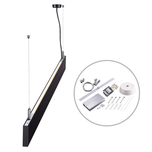 Linear Up&Down 1200 | Hanglamp | prismatisch | doorkoppelbaar | 3000K | 40W