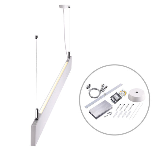 Linear Up&Down 600 | Hanglamp | prismatisch | doorkoppelbaar | wit | 4000K | 25W