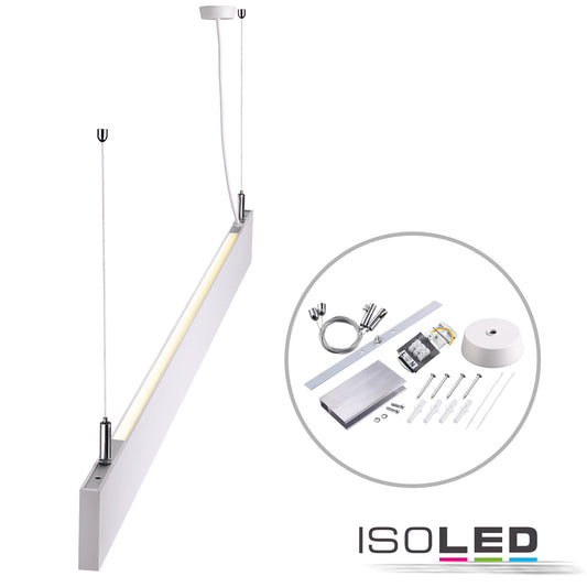 Linear Up&Down 1200 | Hanglamp | prismatisch | doorkoppelbaar | wit | 4000K | 40W