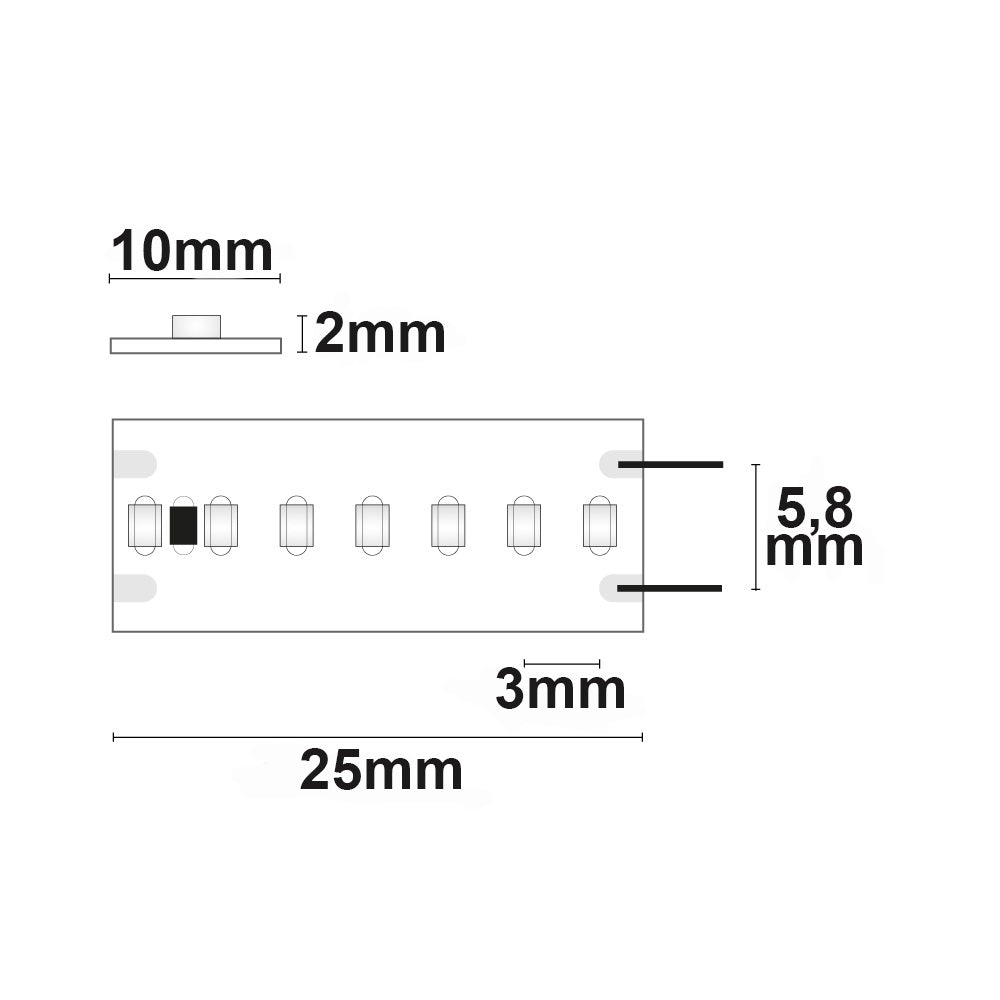 Linear10 CRI9G | LED-strip | 5m | groen | 15W/m | 24V | IP20