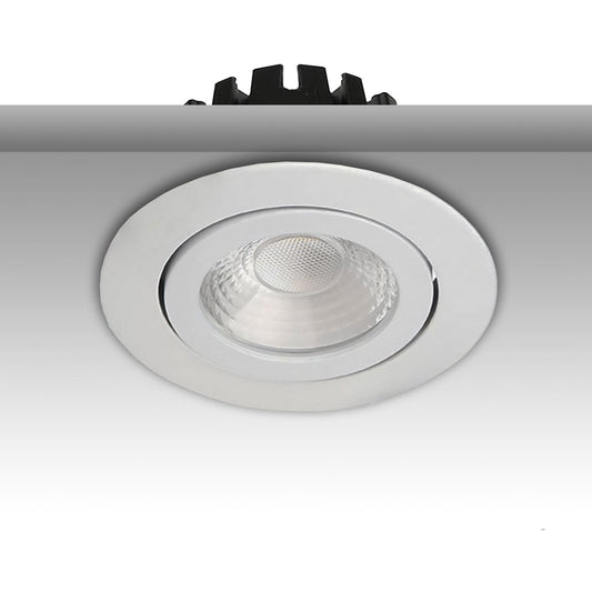 Inbouwspot | rond | 3000K | 8W | 36° | dimbaar | IP65 | wit