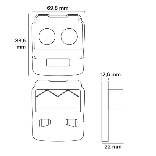 FastFix IP54 | Lichtlijnmodule | eindkap | wit