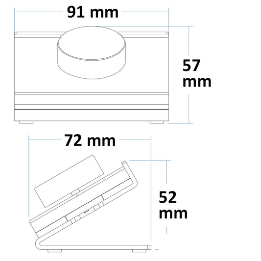 Sys-Pro | Afstandsbediening | single color | 1 zone | tafelmodel | zwart