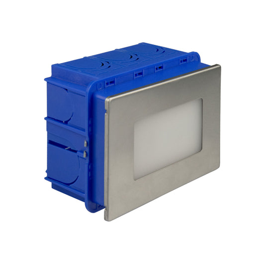 Wandinbouwarmatuur | rechthoekig | ColorSwitch 3000/4000/6000K | 2,5W | IP65 | incl. inbouwdoos