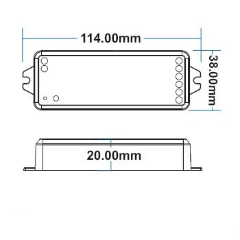 Sys-Pro | Dimmer | RGB+CCT | radio mesh | 1-5 kanaals | 12-24V | 5x3A