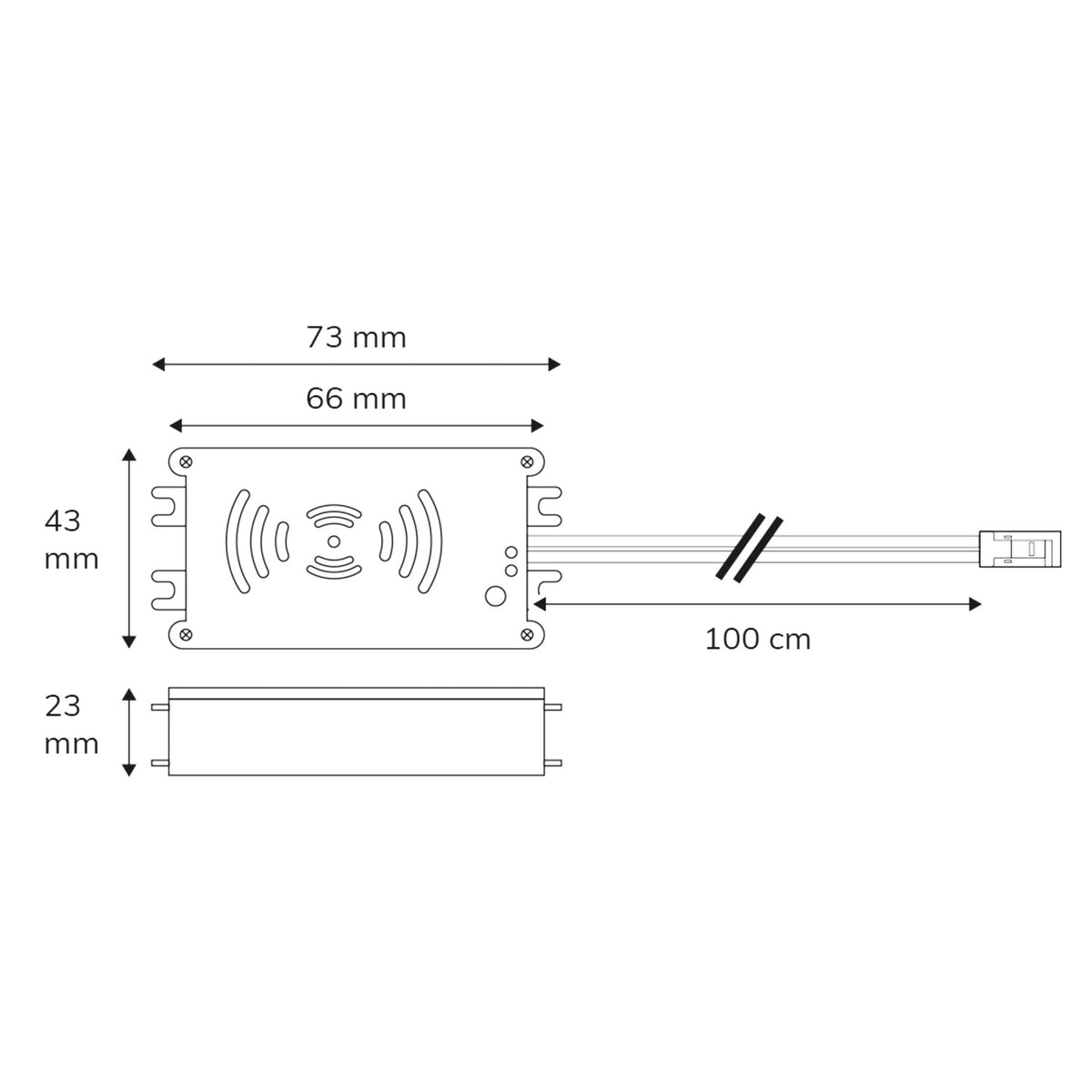 Sys-Pro MiniAMP | Sensor | radiografische HF bewegingsmelder | 9-24V