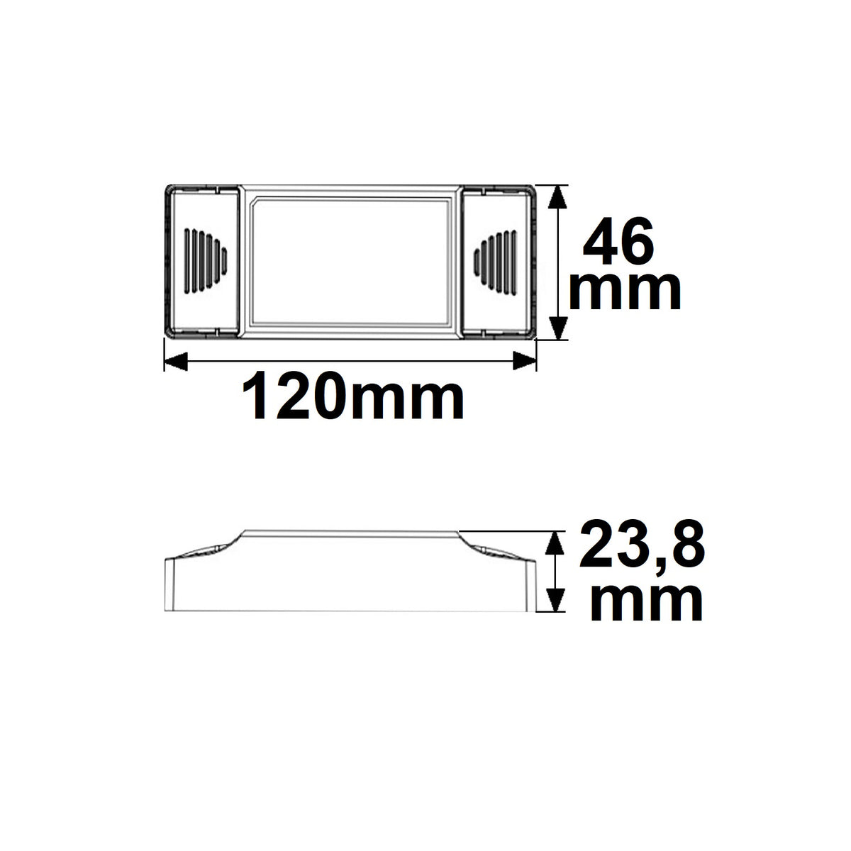 LED driver | constant current | 100/180/270/350/440mA | 10W | Push/1-10V/DALI dimbaar