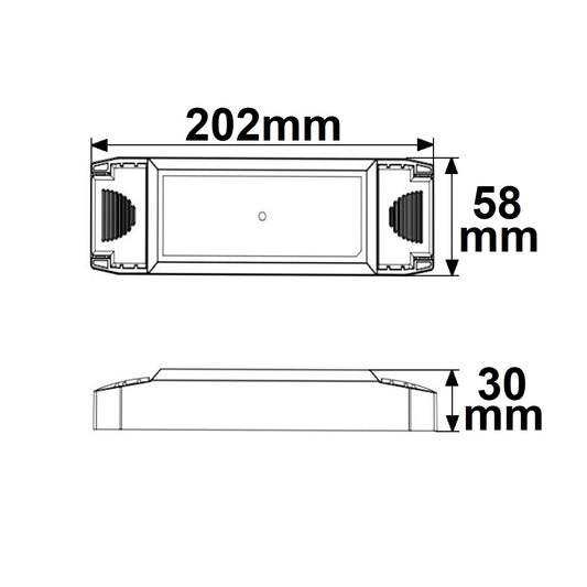 LED driver | constant current | 700-1200mA | 40W | Push/1-10V/DALI dimbaar | SELV