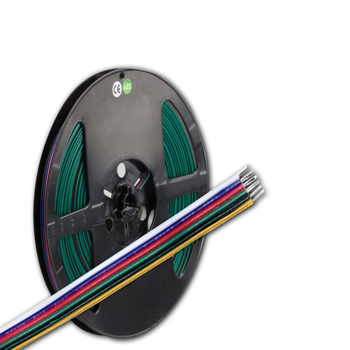 Kabel | RGB+W+WW H03VH-H 6x0,5mm² | AWG20 | rol 10m