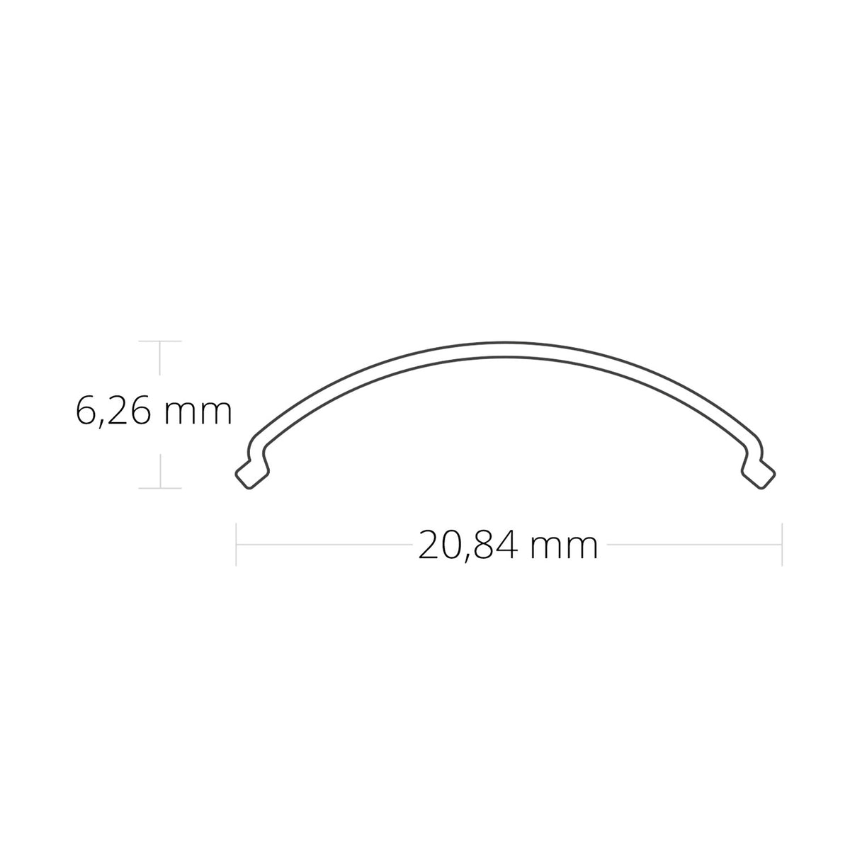 COVER49 | Profielaccessoire | afdekking opaal/gesatineerd | voor CORNER10 SLIM | 300cm