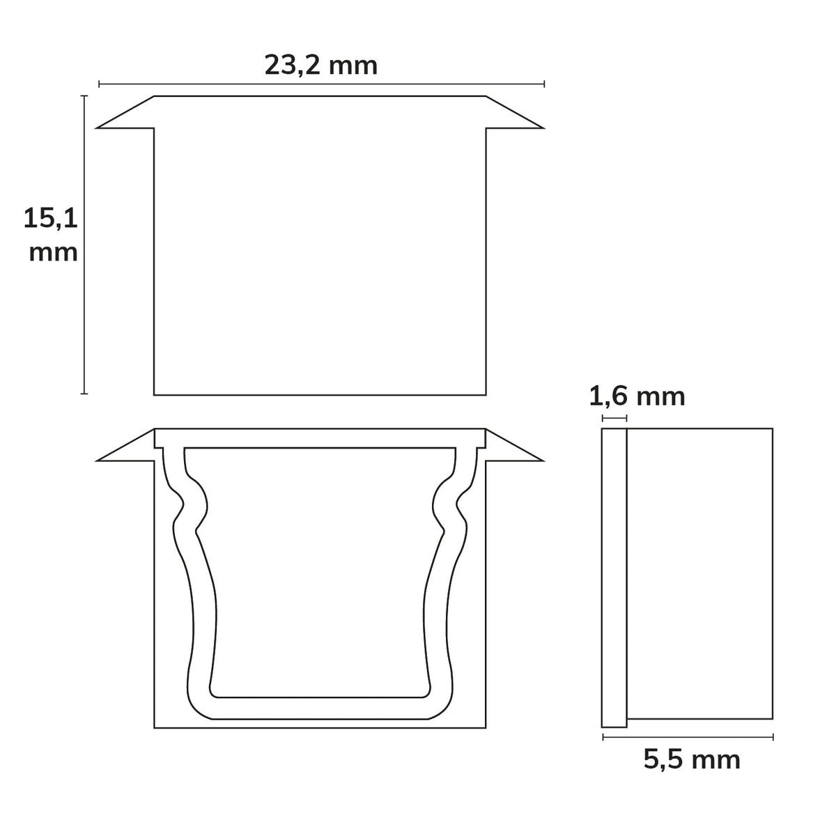 EC85 | Profielaccessoire | eindkap | voor PURE12 D