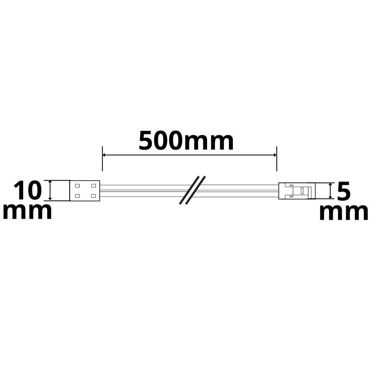 MiniAMP | Connector | male naar klemconnector K2-28 | 8mm | max. 3A