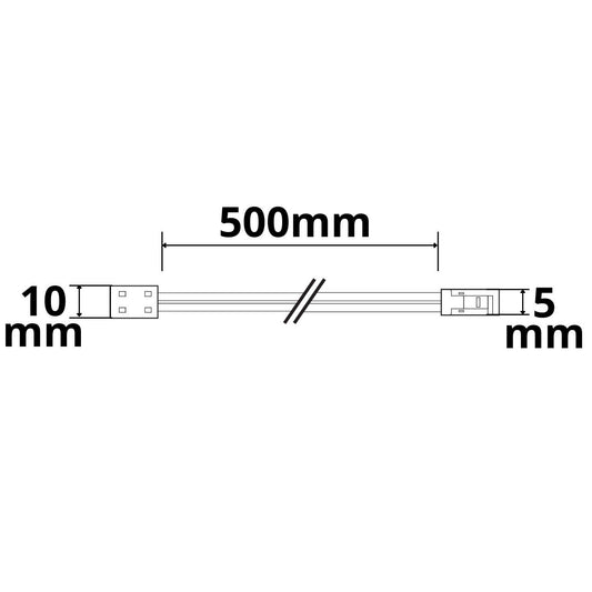 MiniAMP | Connector | male naar klemconnector K2-28 | 8mm | max. 3A