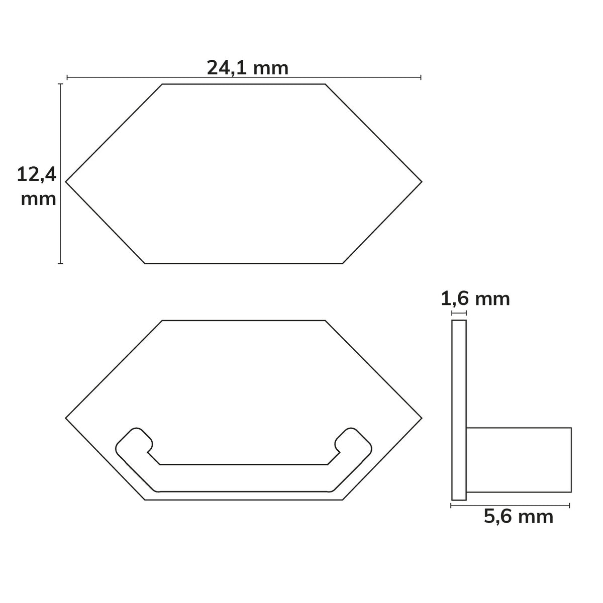 Profielaccessoire | Eindkap E204 | tegelprofiel buitenhoek | 1 stuk