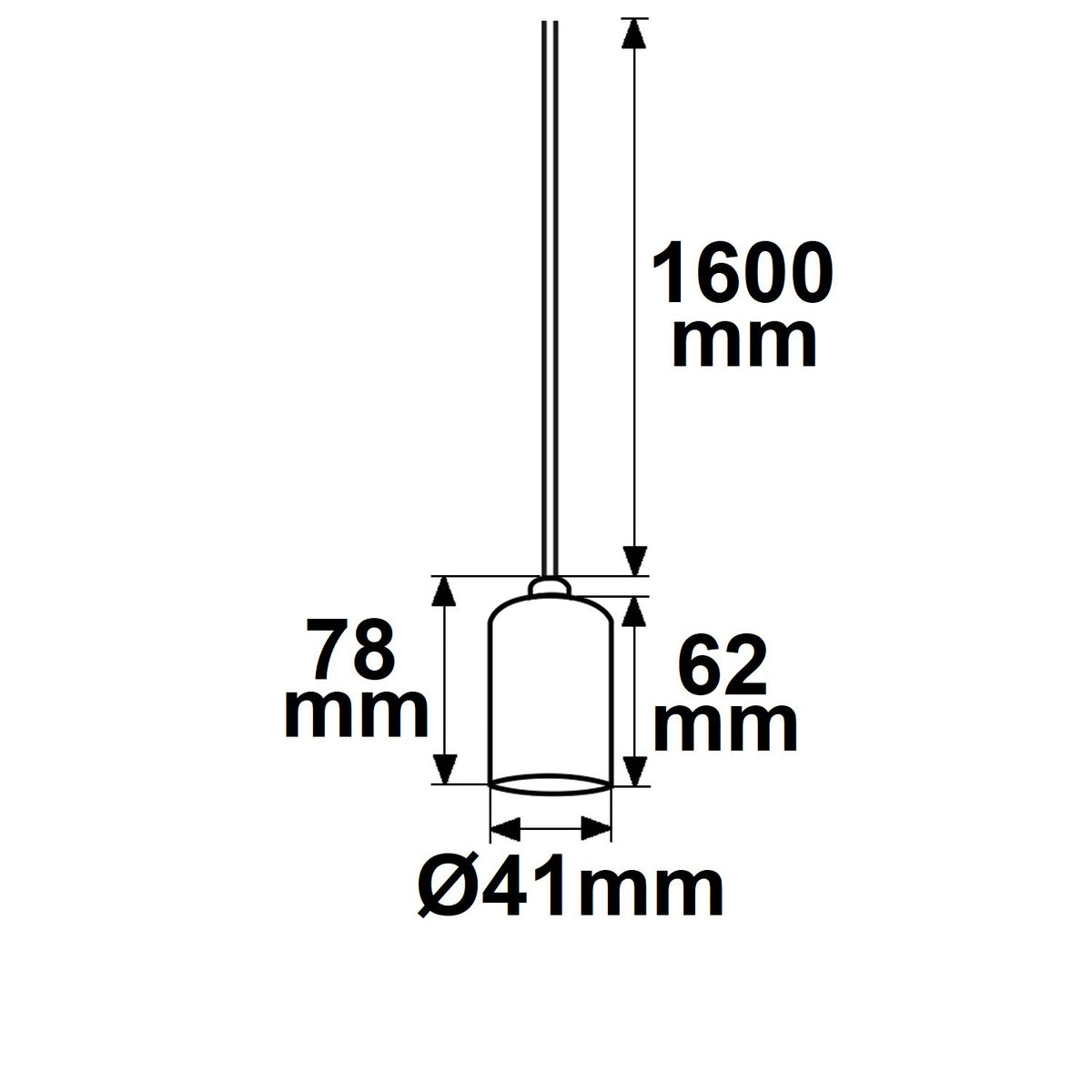 Fitting | E27 | zwart | zwarte kabel 160cm