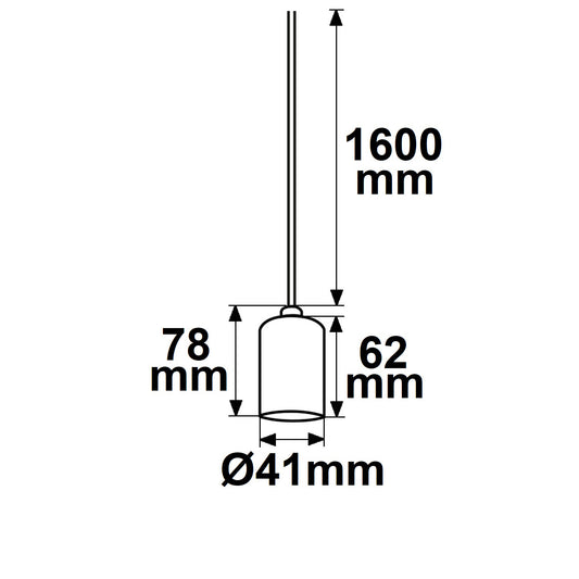 Fitting | E27 | zwart | zwarte kabel 160cm