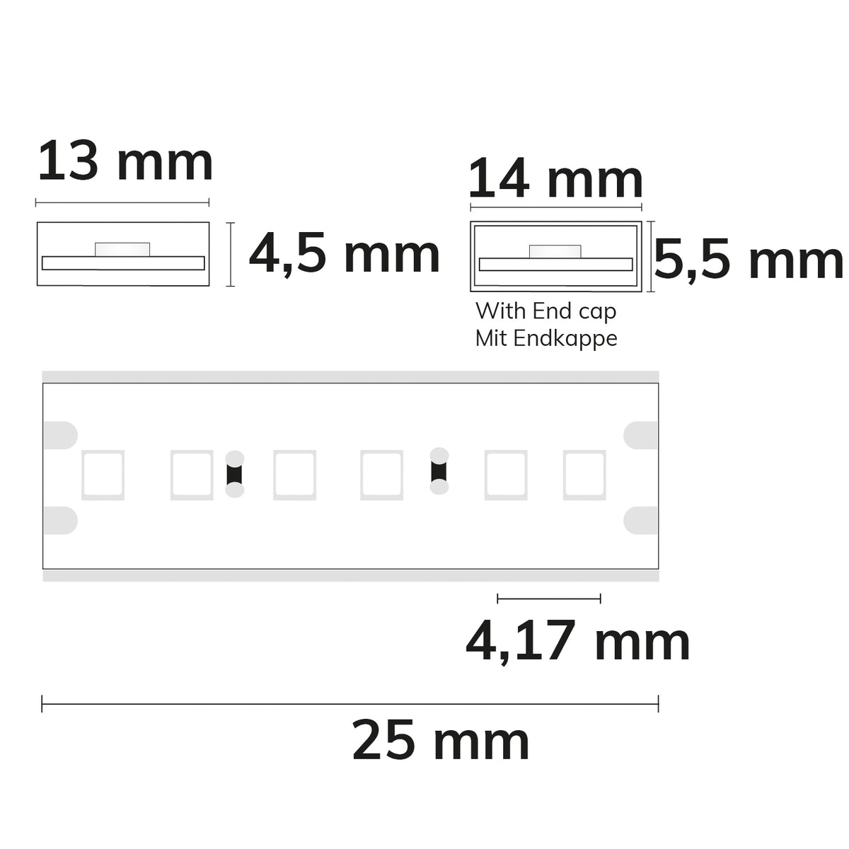 AQUA930 Linear | LED-strip | 5m | 3000K | 10W/m | 24V | IP68