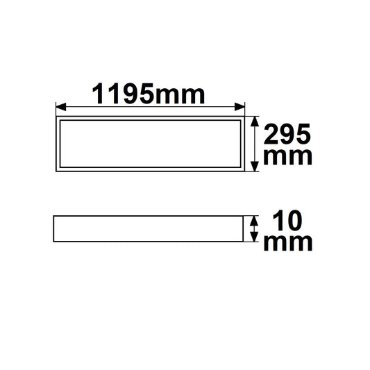 Professional Line 1200 | LED Paneel | 30x120cm | 4000K | UGR<19