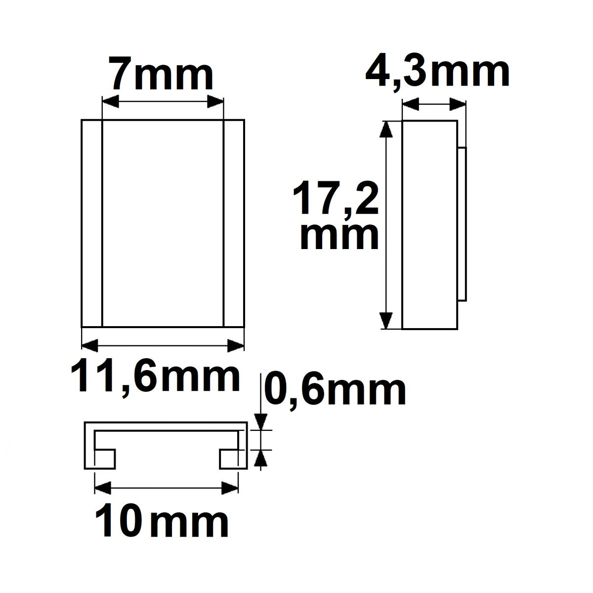 K2-310/410-COB | Connector | universeel | voor 3-4 polige LED-strip 10mm | IP20 | max. 5A