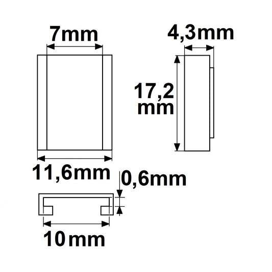 K2-310/410-COB | Connector | universeel | voor 3-4 polige LED-strip 10mm | IP20 | max. 5A