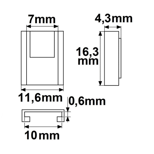 K2-310-COB | Connector | universeel met kabel | voor 3-polige LED-strip 10mm | max. 5A