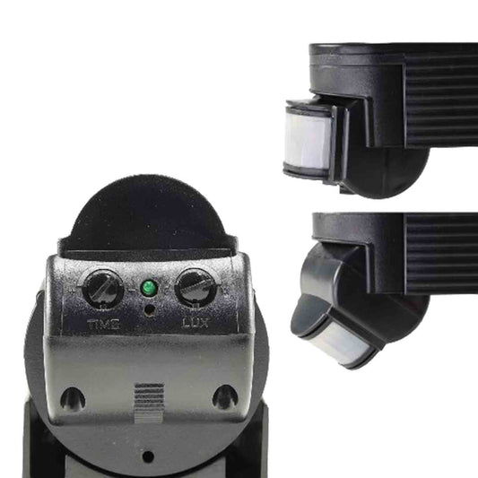 Sensor | PIR bewegingsmelder | zwart | 230V | 4A | 180° | 10m | IP44