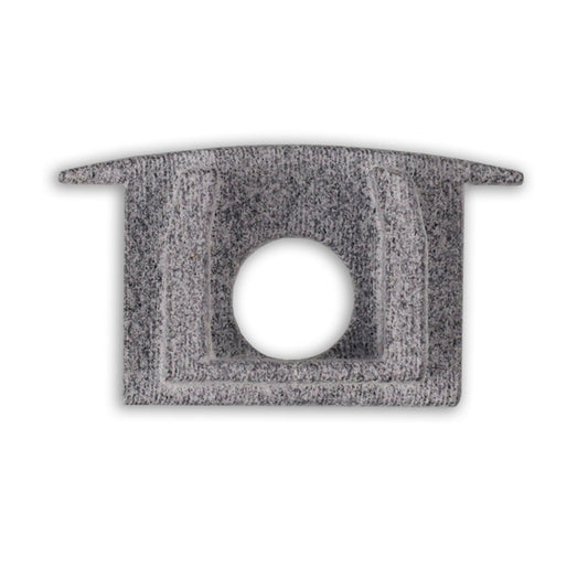 EC228 | Profielaccessoire | eindkap grijs voor MAXI-EB V2 | met kabeldoorvoer | recht