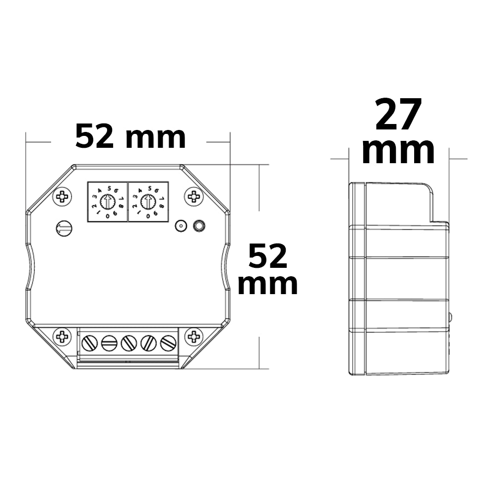 Controller | DALI master | 1 adres / 1 groep | drukknop | 230V