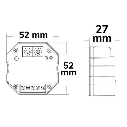 Controller | DALI master | 1 adres / 1 groep | drukknop | 230V