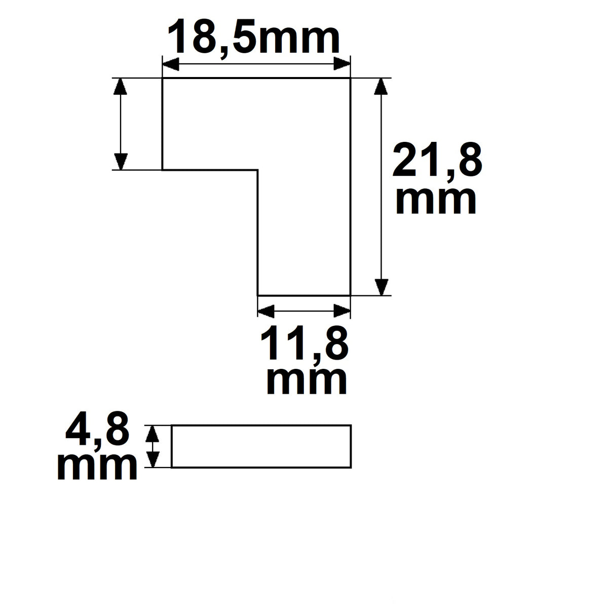 K2-210 | Connector | hoekverbinder | 2-polig | LED-strip 10mm | IP20 | max. 5A
